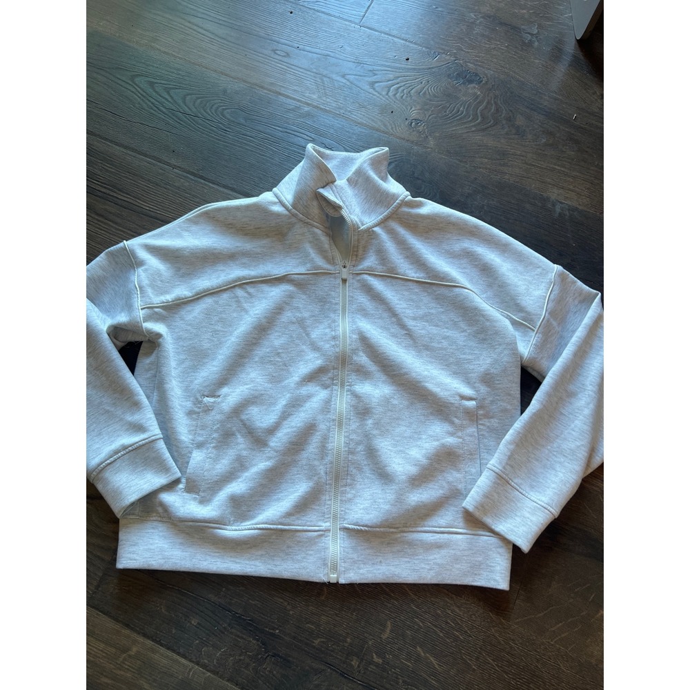 Yogalicious Scuba Elite Jacket Womens Small Heather Gray Full Zip‎ Activewear S